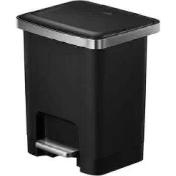 EKO-Europe EKO Кош за отпадъци с педал HANA II - черен - 15 л (EKO 638815 - Black)