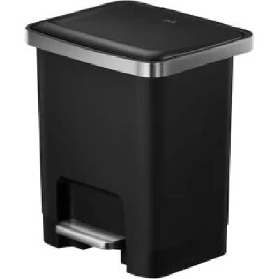 EKO-Europe EKO Кош за отпадъци с педал HANA II - черен - 15 л (EKO 638815 - Black)