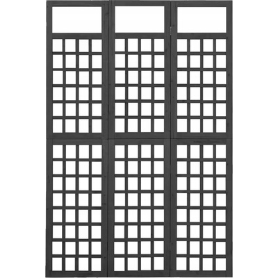 VidaXL 3dílný jedle černá – Zboží Dáma