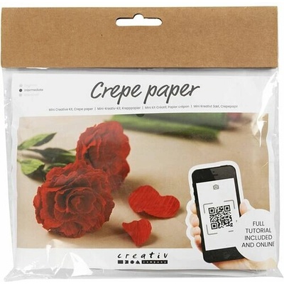 Mini kreatívna sada Krepový papier – Ruže
