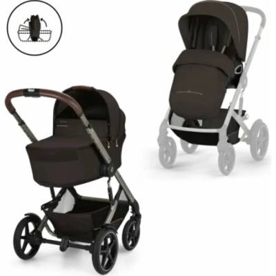 CYBEX Talos S Lux se skládací korbičkou Fold Cot Chocolate Brown TPE 2026
