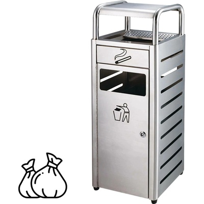 Magboss s popelníkem 55964 stříbrný 20 l