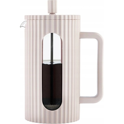 KLAUSBERG Vařič na čaj kávu skleněný French Press 1000 ml béžový 7754