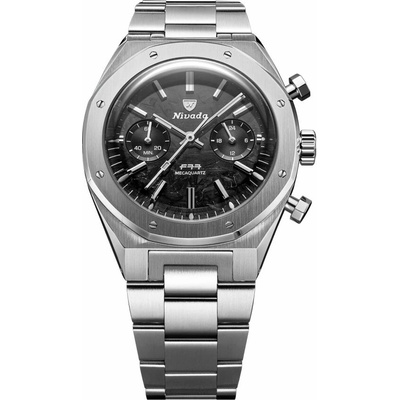 Nivada Grenchen F77 Meca Carbon - Steel Bracelet