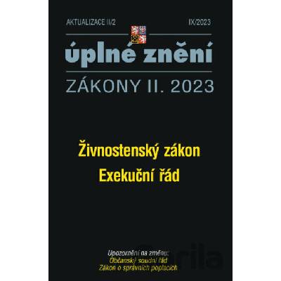 Aktualizace II/2 - Živnostenský zákon, Exekuční řád - Poradce s.r.o.