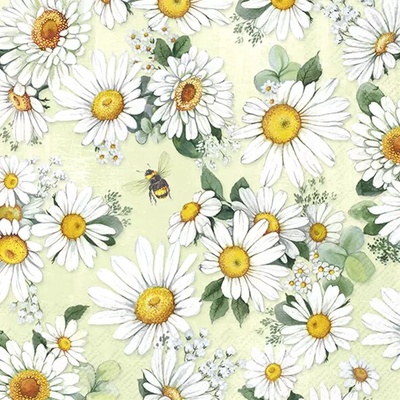 IHR Servítky malé Daisies 25 x 25 cm
