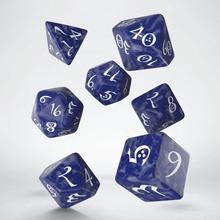 Q-Workshop Classic RPG Dice Set (7 dice) modrá / bílá