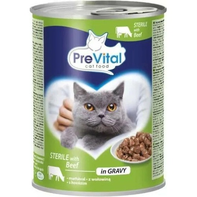 PreVital kúsky sterilné, hovädzie v omáčke 415 g