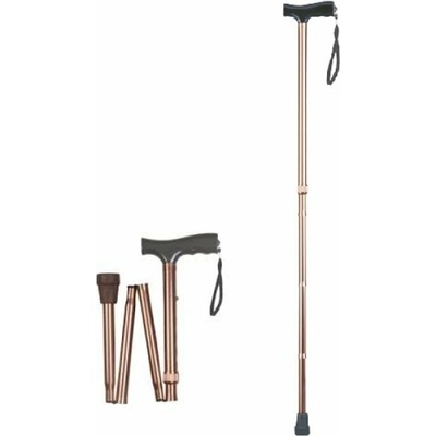 ANTAR Hliníková vychádzková palica - skladacia (zlatá) AT51116