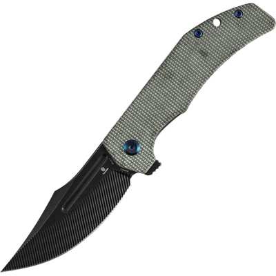 Tenable Orion Blackwash Nitro V with Green Micarta B1089C4