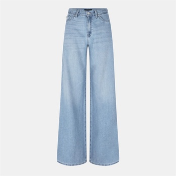 7 For All Mankind Дънки 7 For All Mankind Women's Lotta Wide Leg Jeans - Light Blue