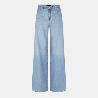 7 For All Mankind Дънки 7 For All Mankind Women's Lotta Wide Leg Jeans - Light Blue