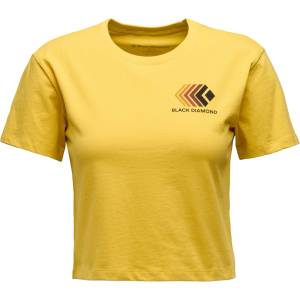 Black Diamond Дамска тениска Black Diamond Women's Faded Crop S/S Tee T-shirt - Soft Ochre (916-1333-0814)