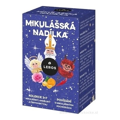 LEROS Mikulášská nadílka dárkový set 3 druhů čajů 21 sáčků 38,5 g