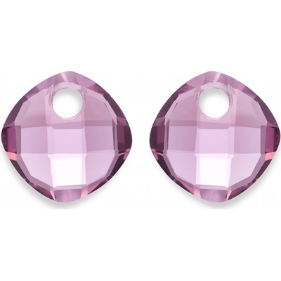 Sparkling Jewels Přívěsky na náušnice z fialového růženínu EAGEM59 CC