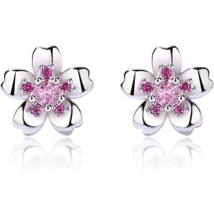 Silenti Jewelry Сребърни обеци "Цъфтеж