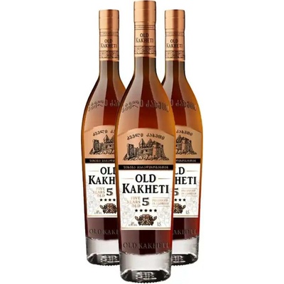 Old Kakheti 5 letý Gruzignac 40% 3 x 0,75 l (holá lahev)