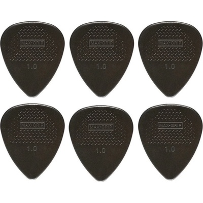 Dunlop 449R 1.00 Max Grip Standard 6 Перце за китара (449R100-6PACK-SET)