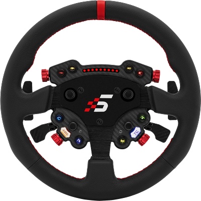 GT1 Round Steering Wheel with GT Pro Hub(K)| Shifter & Clutch Paddles, Leather, QR70 Included. S207 (GTPRO-R(K)(LEATHER))