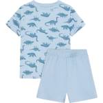 Minymo Детско ежедневно термо бельо Minymo Kid's Nightset S/S AOP Everyday base layer - Niagara Mist - размер 134 (EU) (714-1856-0119)