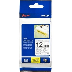 BROTHER ТИП TZ - 12 mm BLACK ON CLEAR TAPE - P№TZE131 (P№TZE131)