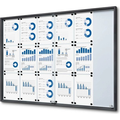 Jansen Display Interiérová vitrína 18 x A4 SLIM
