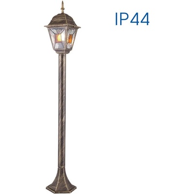VIVALUX Фенер murano ∙ ps007 ∙ античен месинг ∙ ip44 - Градински фенер на стълб (viv004231)