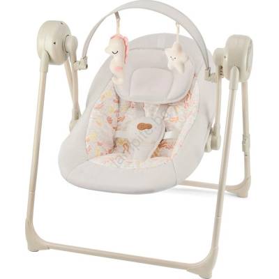 KinderKraft - Детска люлка с мелодия SWINGEE бежова 4xAAA/230V (AG1065)