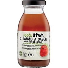 Zdravo 100% jahoda a jablko 200 ml