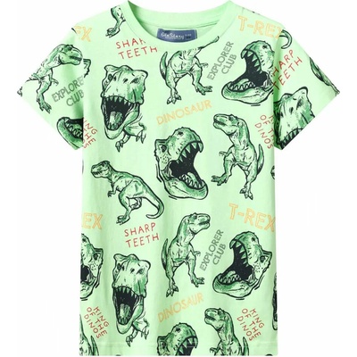 Chlapecké tričko GLO STORY DINOSAUR zelené