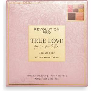 Revolution Beauty True Love Eye & Cheek Palette Medium-Deep Сенки палитра 8, 7gr