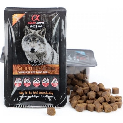 Alphaspirit Complete dog Soft Food Multiprotein 4 druhy mäsa 200 g