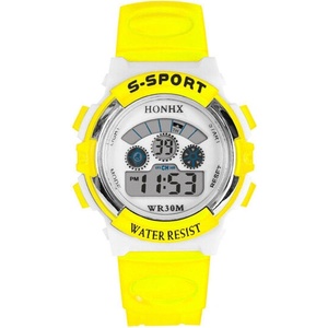 HONHX Детски часовник honhx s-sport, Дигитален, Жълт (honhx-63101-yellow) Часовници
