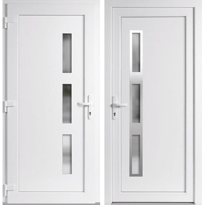 OknaDvereNaMiru.cz Vchodové dveře INOX Venus Bílá / Bílá 90 x 205 cm