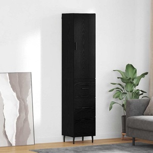 vidaXL Висок шкаф Черния дъб 34, 5 x 34 x 180 см Инженерна дървесина (3416142)