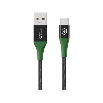 MicroConnect Smart Charge USB-A to USB-C Cable 1m Black/Green Smart Charge USB-A to USB-C Cable 1m Black/Green