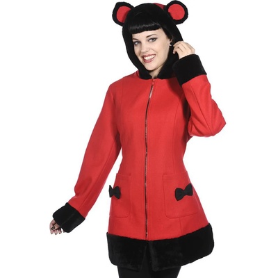 BANNED палто дамско banned - червен - ybn1905