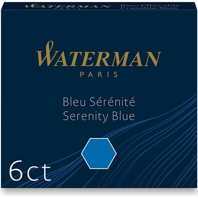 Waterman Inkoustové bombičky krátké omyvatelné modré 1507/7520120 6 ks