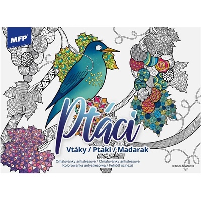 MFP 5301199 Omaľovanky antistresové vtáky A5