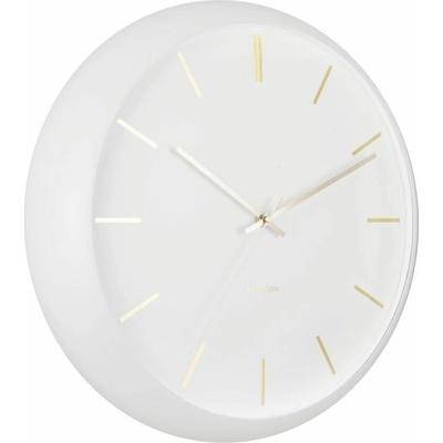 Present Time Bílo-zlaté nástěnné hodiny Belene 40 cm