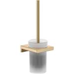 Hansgrohe AddStoris - Четка за тоалетна за стена, матирано стъкло/четкан бронз 41752140 (41752140)