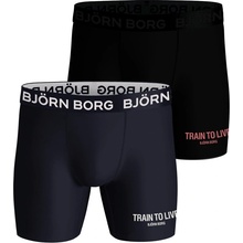 Björn Borg Performance Boxer 2P Černý