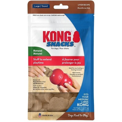 KONG Snacks Liver Small - Награда, бисквитка за кучета, за поставяне в Kong Classic играчка, с пилешки дробчета 198 гр