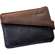 Alaskan Maker Látková mini vintage peněženka s kůží Handy Navy