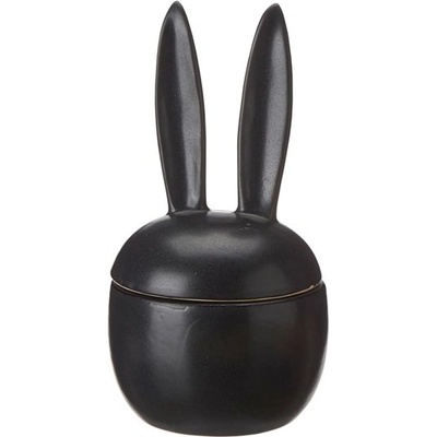 Wikholmform Dekorační dóza s víčkem a oušky ELARIA V.18 cm černá