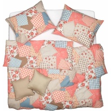 SCANquilt povlečení klasik patchwork lososová 140x200 70x90