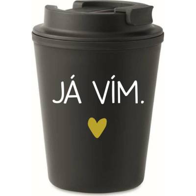 Giftela JÁ VÍM. . černý termohrnek 300 ml