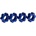 Traxxas Wheel hubs, hex (2)/ hex clips aluminum (blue-anodized) (4), TRX7756X (TRX7756X)