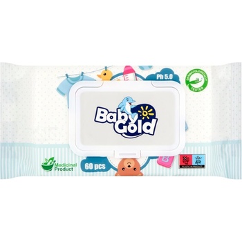 Baby Gold Хигиенични мокри кърпички 60 бр (553050)
