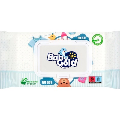 Baby Gold Хигиенични мокри кърпички 60 бр (553050)